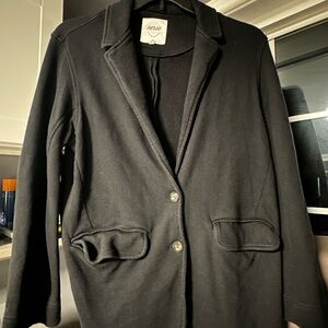 Aerie Black Blazer Soft Knit Suit Jacket
